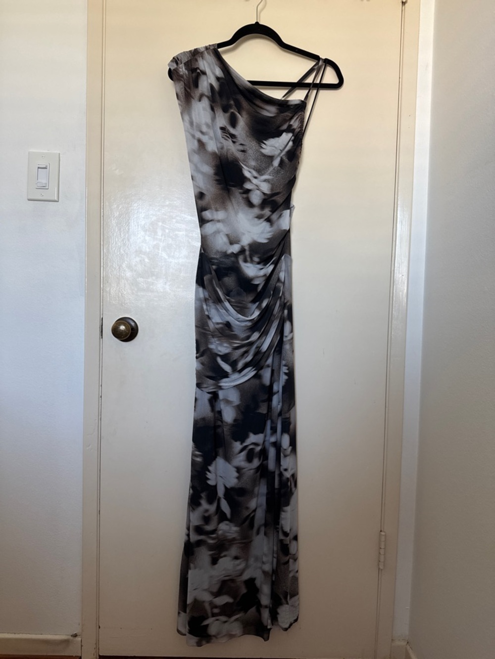 Bec & Bridge Solene Mesh Dress in black and white size US 8 GUC